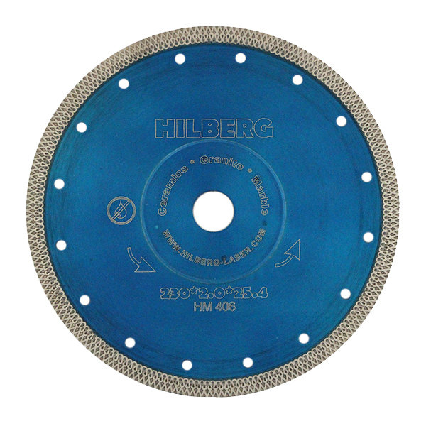 Диск алмазный отрезной 230*25,4 HILBERG Hard Materials HM406