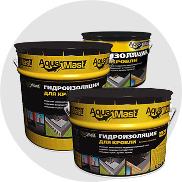 Мастика Технониколь битумно-резиновая AquaMast 3 кг (144 шт)