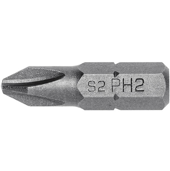 Бита CrV, PH2 x25мм, 10шт FIT 128002