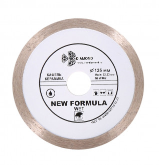 Диск алмазный отрезной 125*22,23 New Formula Wet W402
