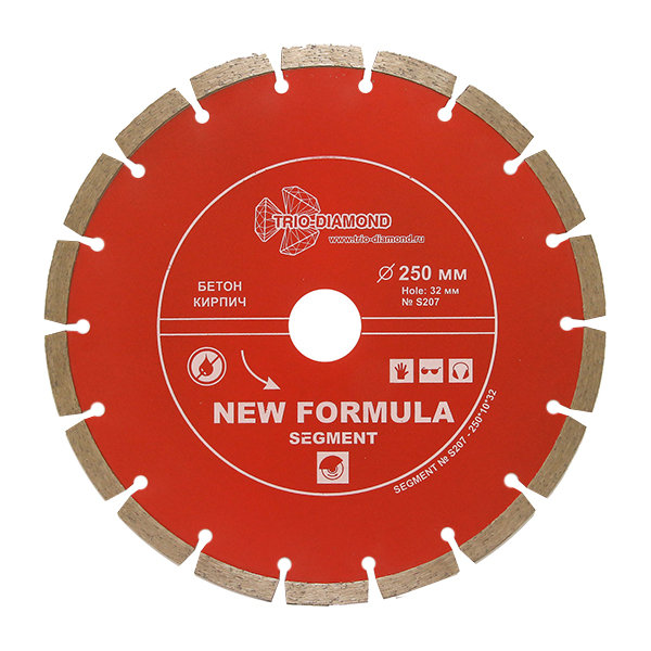 Диск алмазный отрезной 250*32 S207 Сегментный
