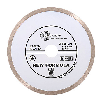 Диск алмазный отрезной 180*25,4 New Formula Wet W404