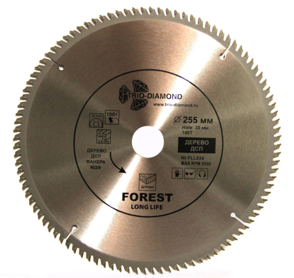 Диск пильный 255*30*100T FLL834
