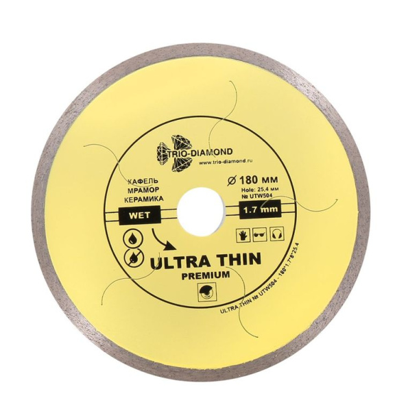 Диск алмазный отрезной 180*25,4 Ultra Thin Premium UTW504