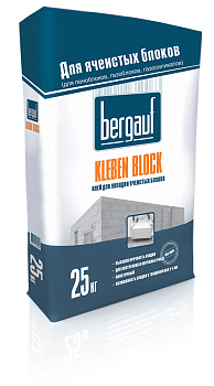 Клей Бергауф Kleben Block для ячеистых блоков 25кг (56шт)