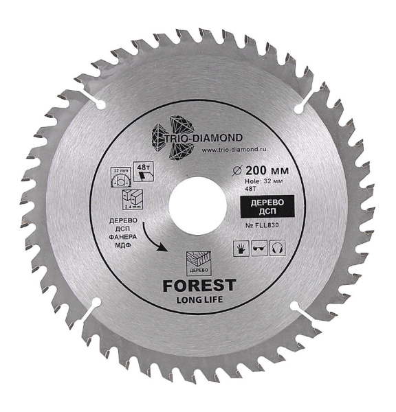 Диск пильный 200*32/30*48T FLL830
