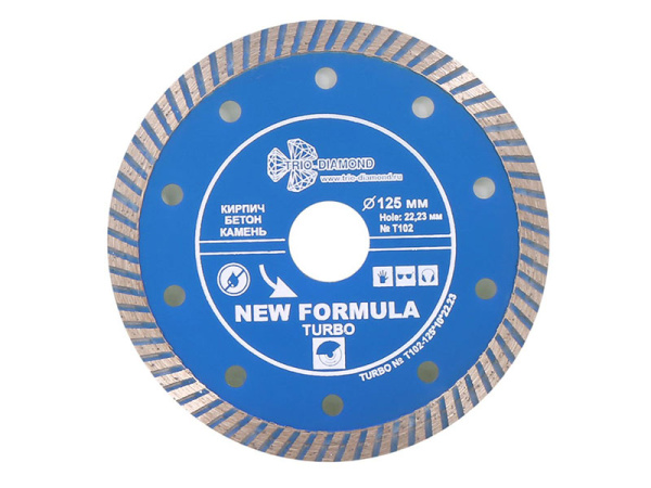 Диск алмазный отрезной 125*22,23 New Formula Turbo T102