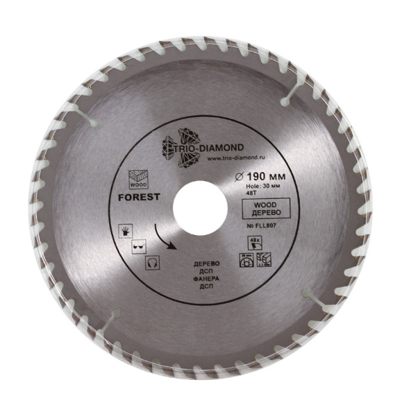 Диск пильный 190*30*48T FLL807