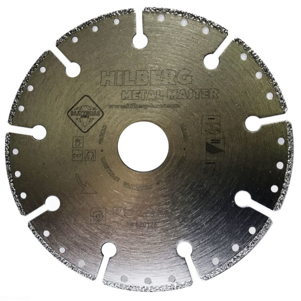 Диск алмазный отрезной 125*22.23 Hilberg Super Metall 520125