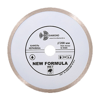 Диск алмазный отрезной 200*25,4 New Formula Wet W405