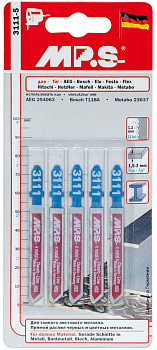 Пилки  HSS 75х50х1,2мм (сталь,нерж.сталь,цветн.металлыh=1,5-3mm)"MPS" 5шт/уп 3111