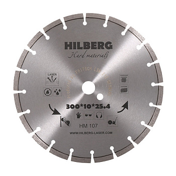 Диск алмазный отрезной 300*25,4 Hilberg Hard Materials Лазер HM107