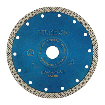 Диск алмазный отрезной 180*22,23 HILBERG Hard Materials HM404