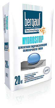 Гидроизоляция Бергауф Hydrostop цементная обмазочного типа 20кг*1 (64 шт)