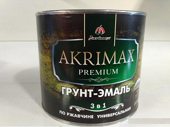 Грунт-эмаль 3 в 1 глянцевая AKRIMAX-PREMIUM голубая 1,7кг