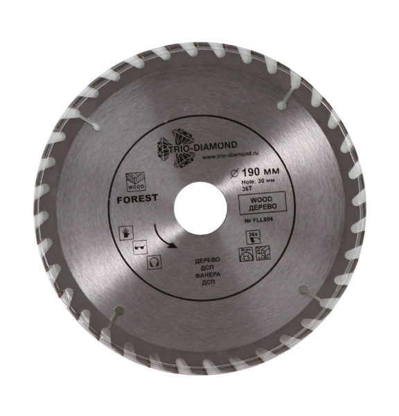 Диск пильный 190*2.0*30*36Т FLL806